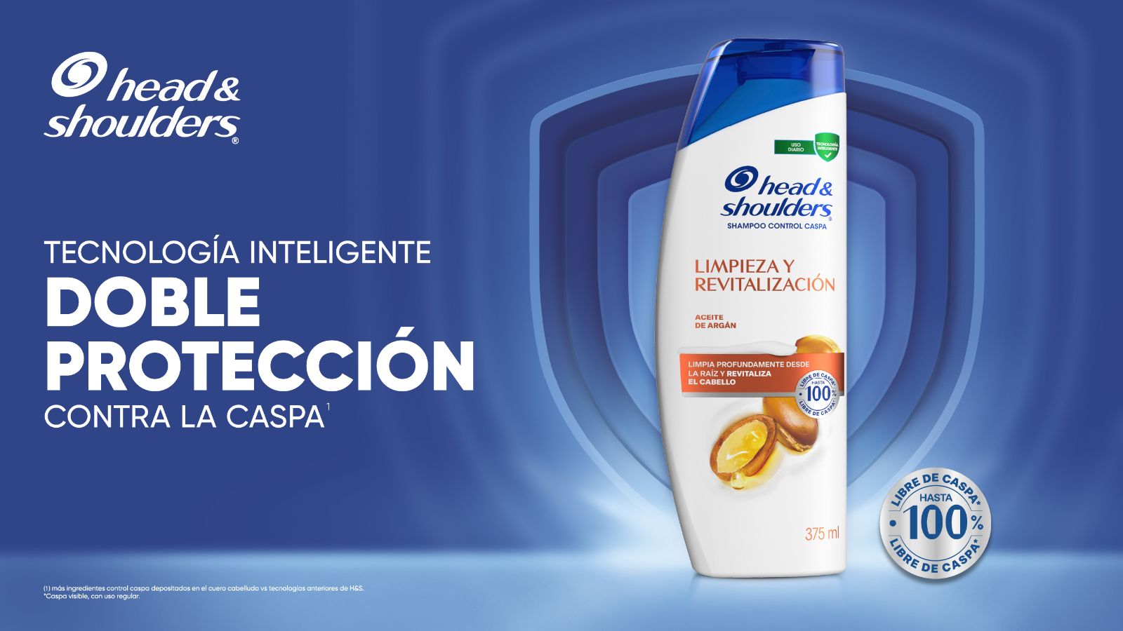 SHAMPOO HEAD & SHOULDERS LIMPIEZA Y REVITALIZACIÓN ACEITE DE ARGÁN Lifestyle