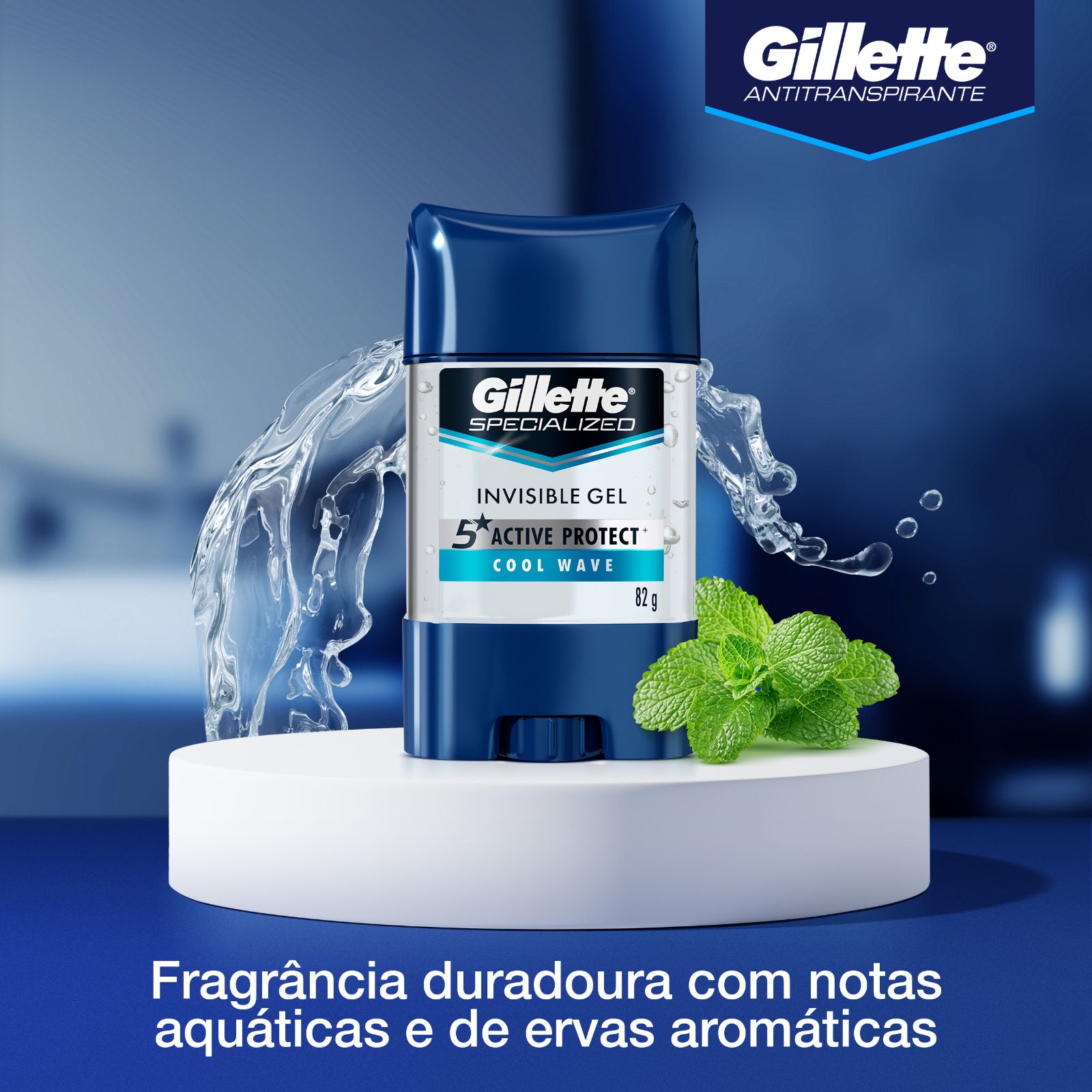 Antitranspirante Gillette Specialized Cool Wave Gel 82 g - 2