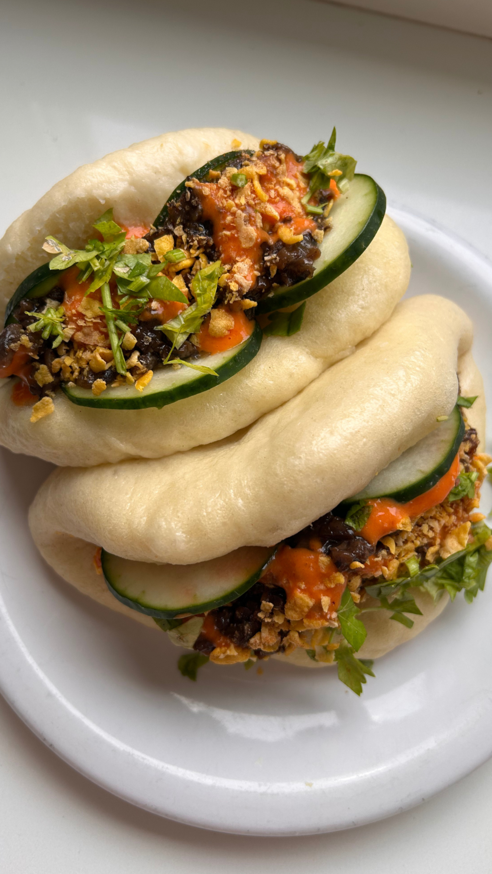 Baos Rellenos de Champiñones y Cebolla con Atma Mix