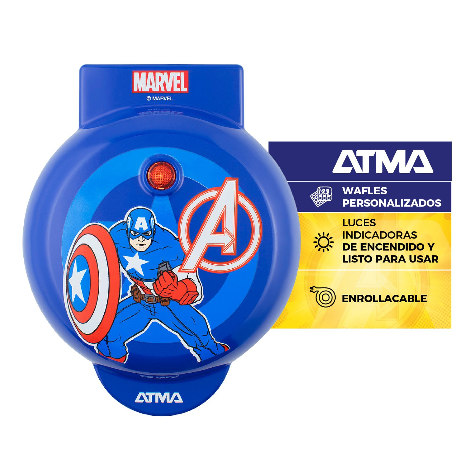 MINI WAFLERA CAPITAN AMERICA ATMA MARVEL