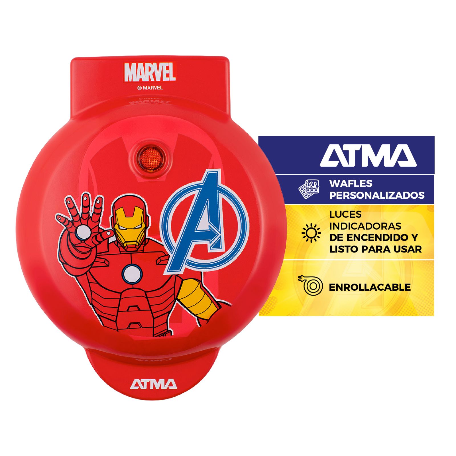 MINI WAFLERA IRON MAN ATMA MARVEL