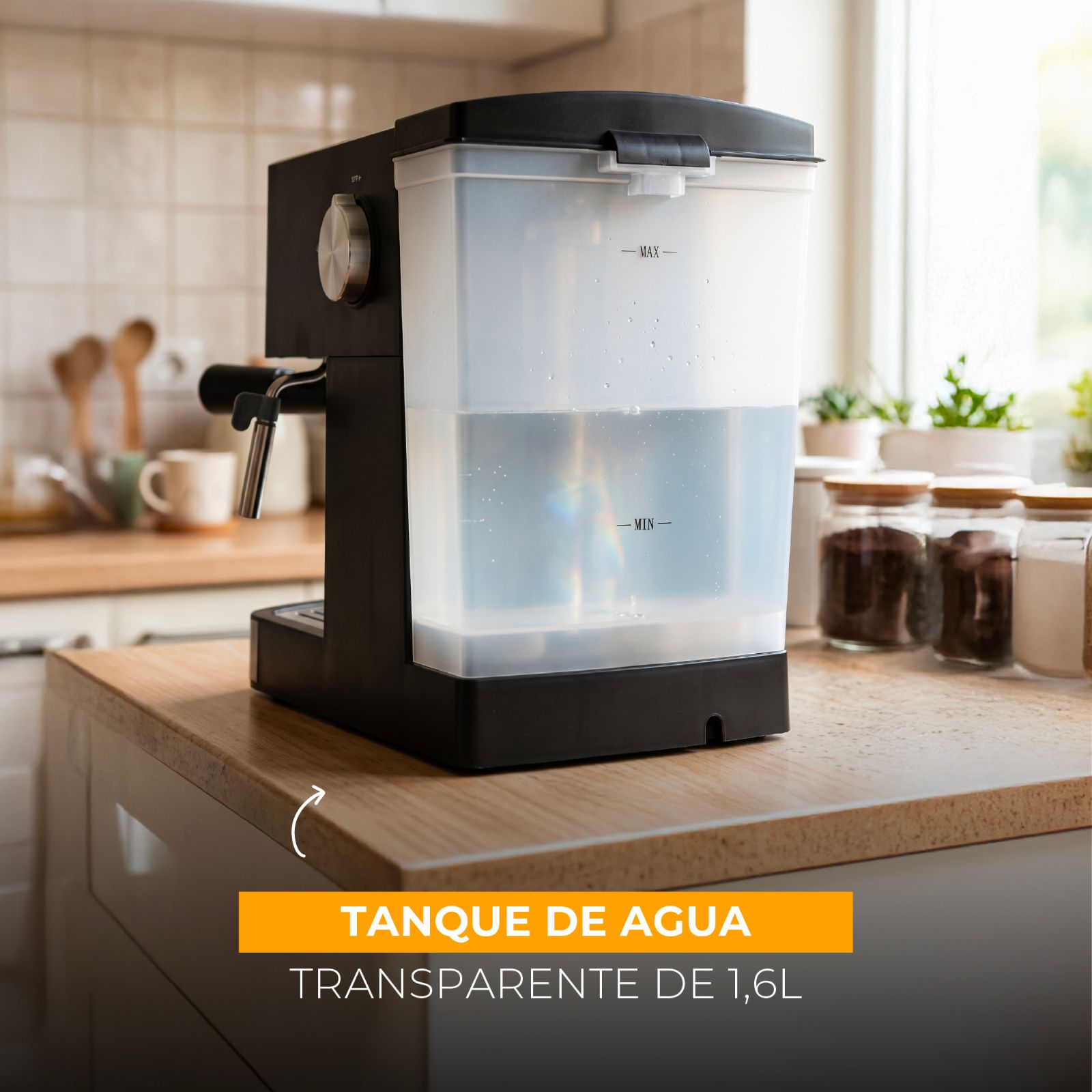 CAFETERA EXPRESS CAPUCCINO 1,6L ATMA PRO - 4