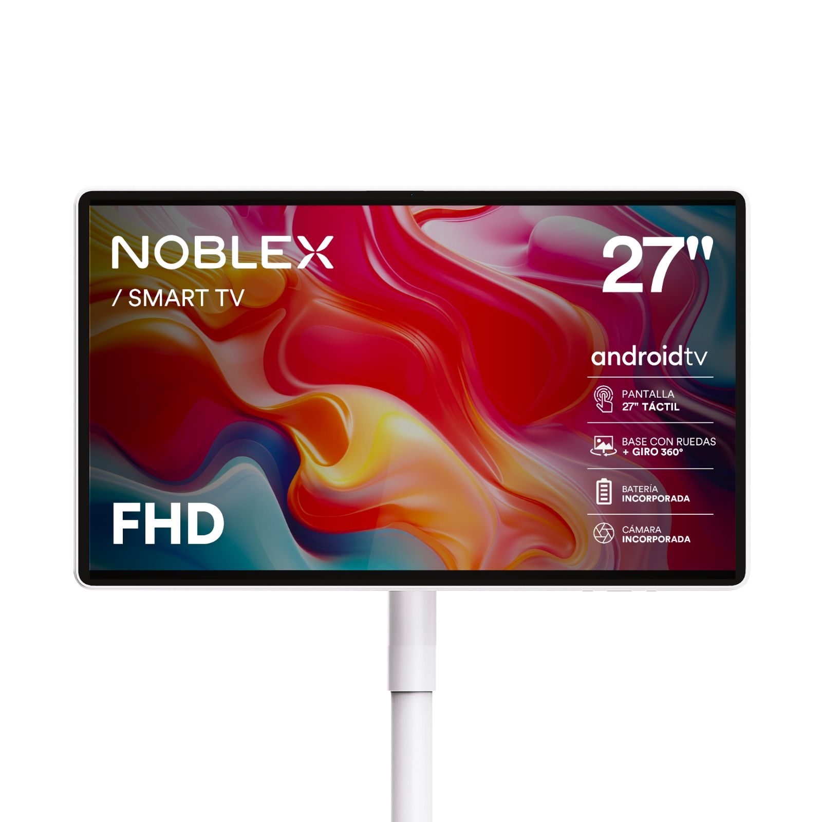 STAND TV 27" GOOGLE TV - NOBLEX TOUCH - PORTATIL