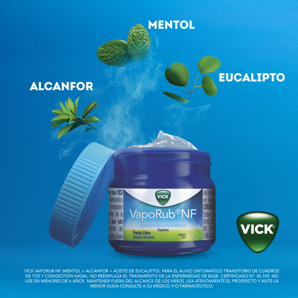 Vick VapoRub NF Ungüento Pote 50g - 2