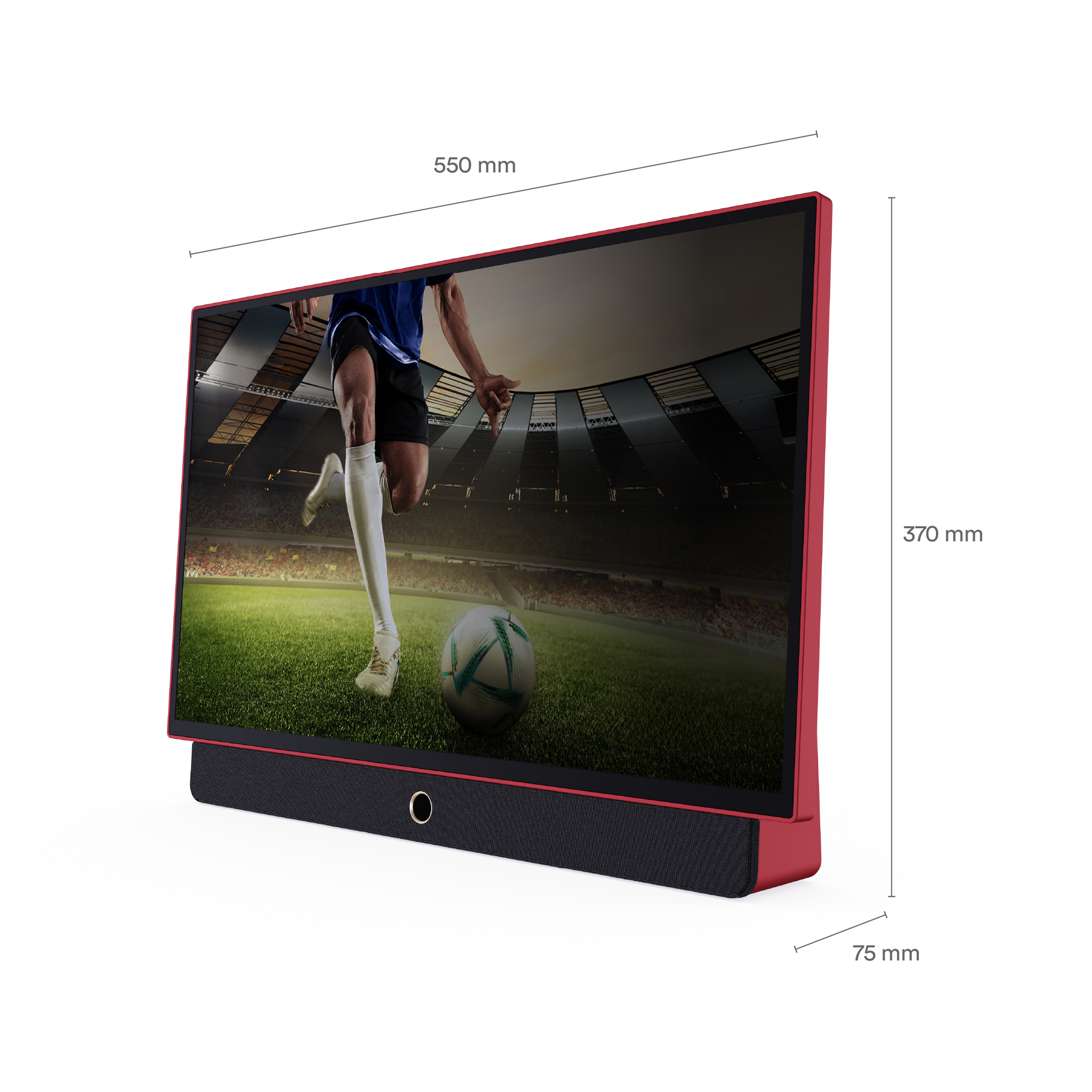 SMART TV PORTATIL 24" NOBLEX - GOOGLE TV ROJO - 2