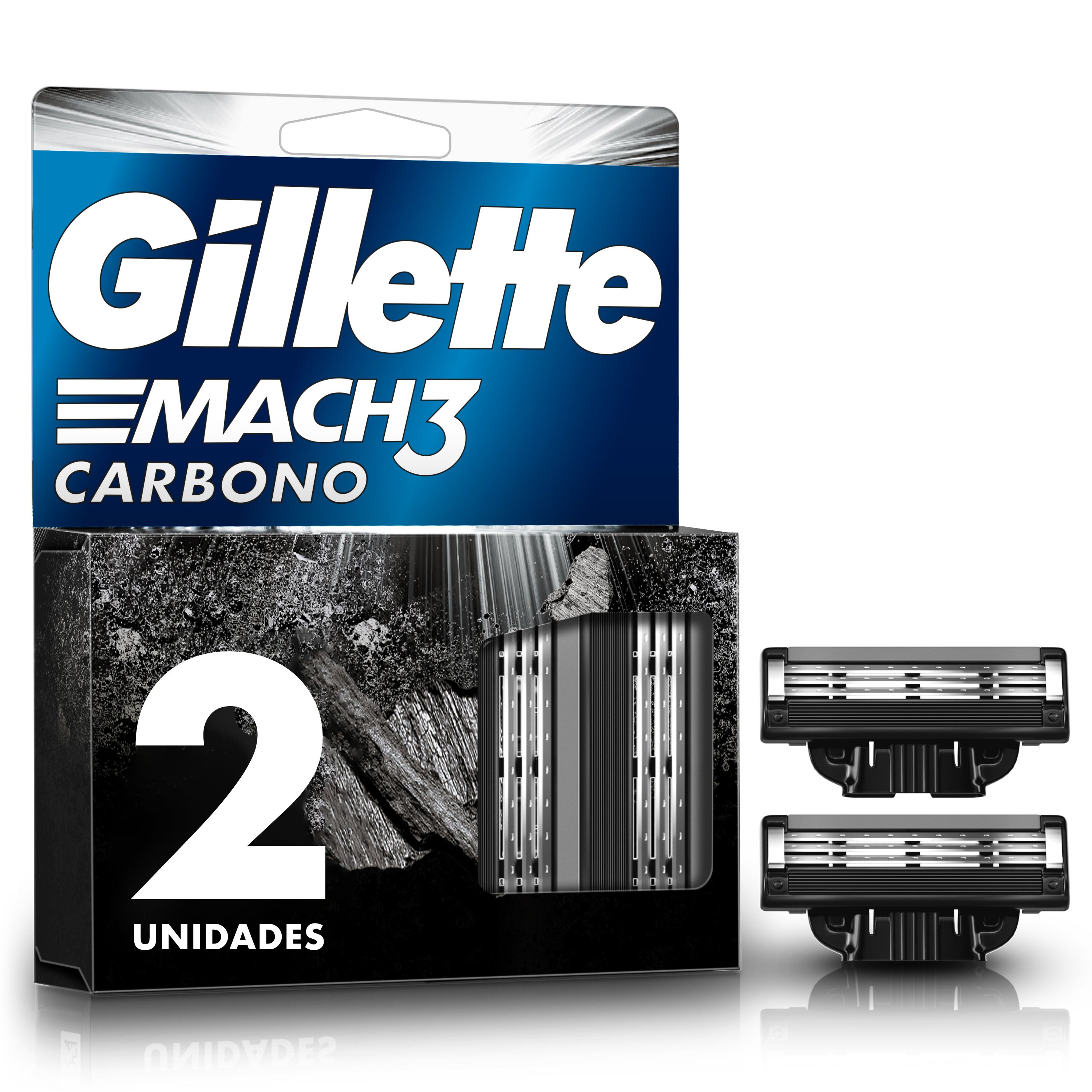 Gillette Mach3 Carbono Cartuchos x2 u. - 1