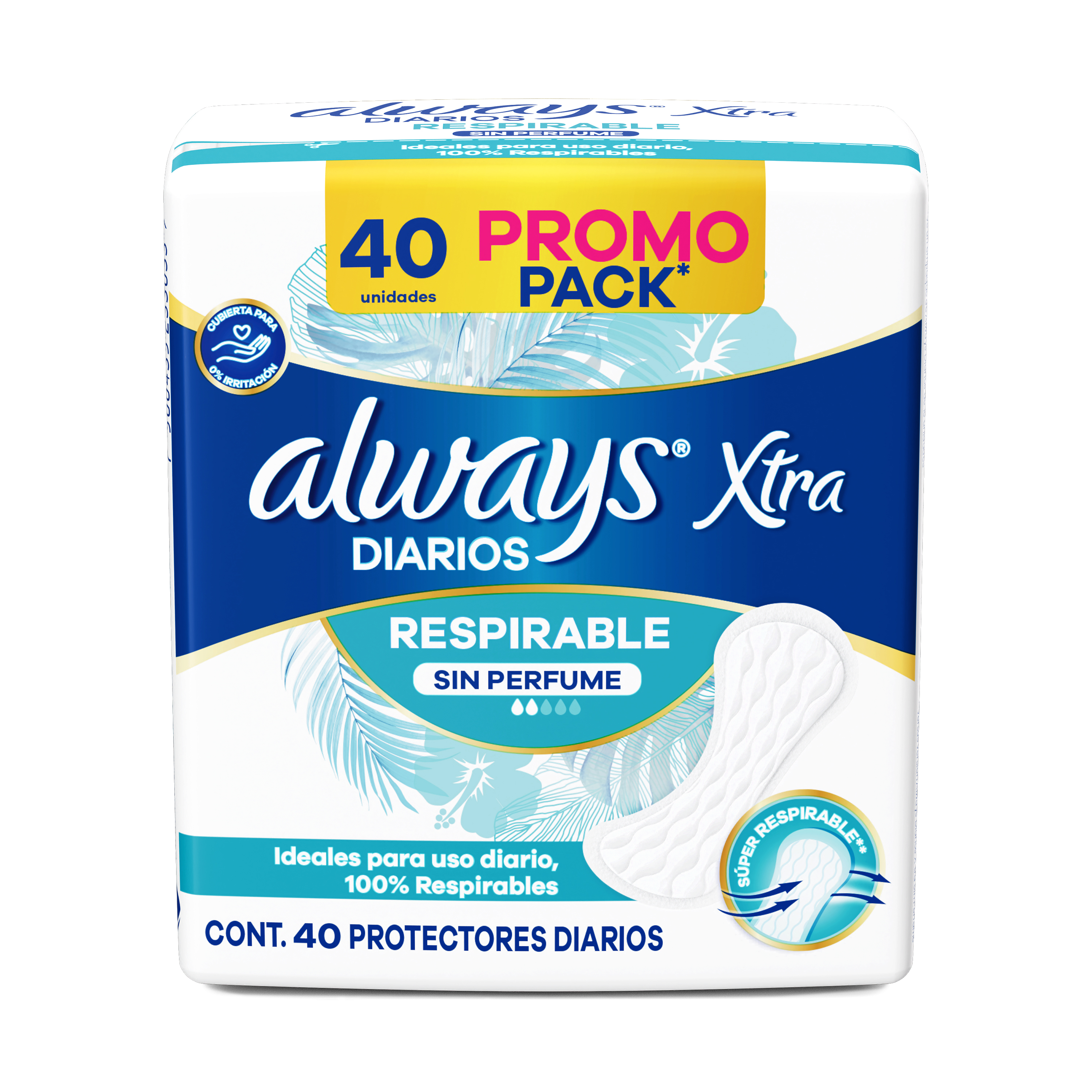 Always Liners Locion Respirable 40U