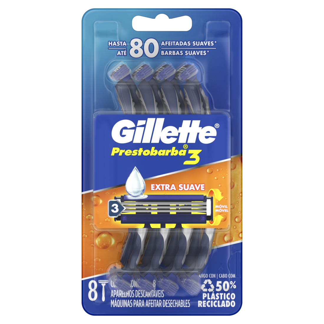 Prestobarba3 Regular Blister x8 u. - 1