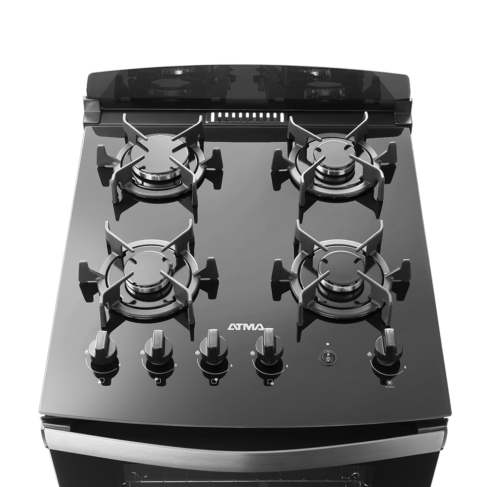 COCINA MULTIGAS 56 CM ATMA NEGRA CCM056N - 3