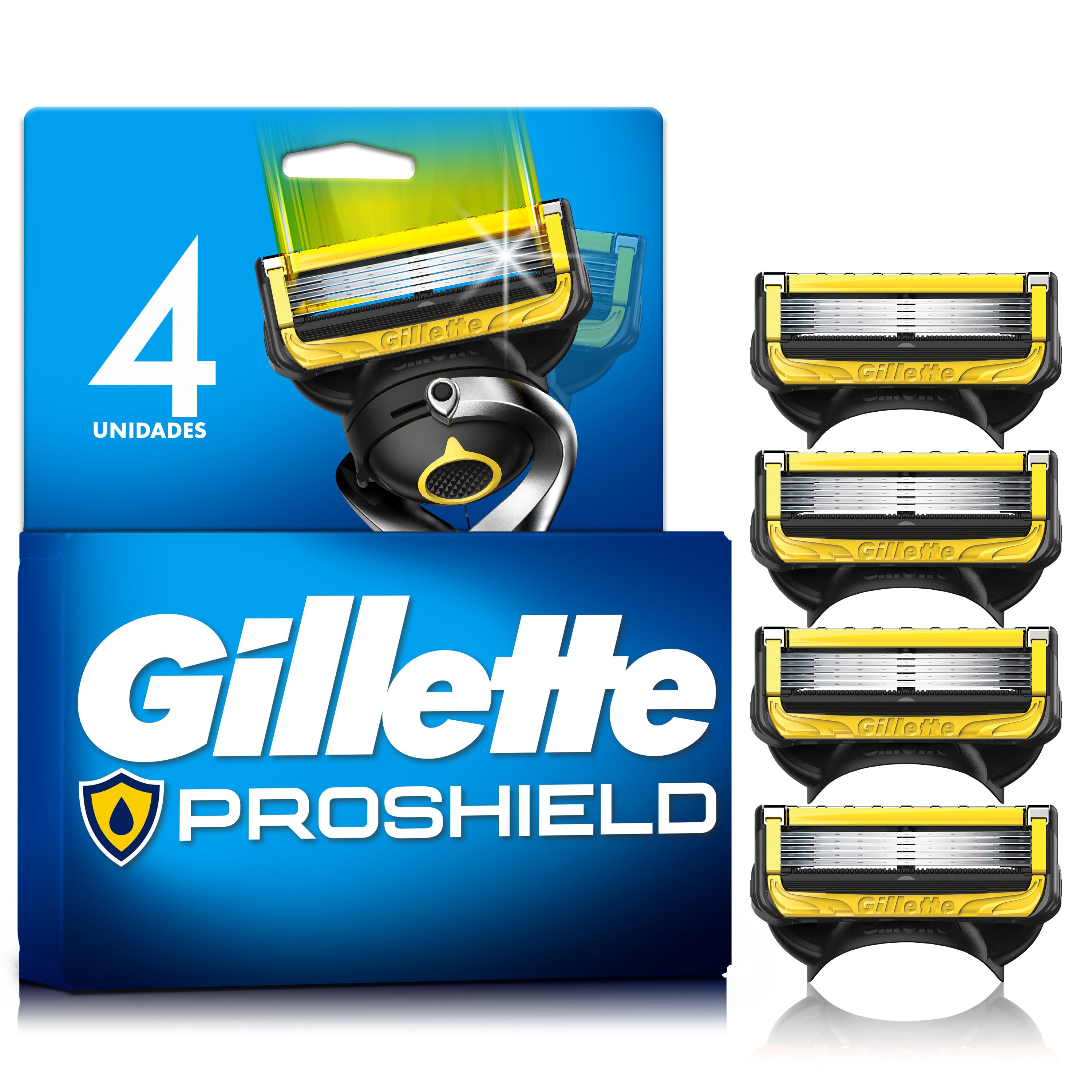 Gillette Fusion5 ProShield Cartuchos x4 u. - 1