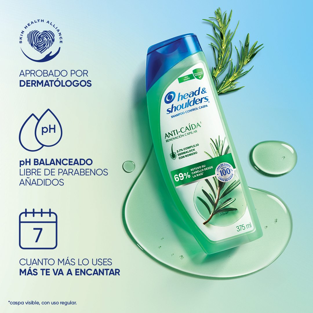 SHAMPOO HEAD & SHOULDERS ANTI-CAIDA RENOVACIÓN CAPILAR - 3